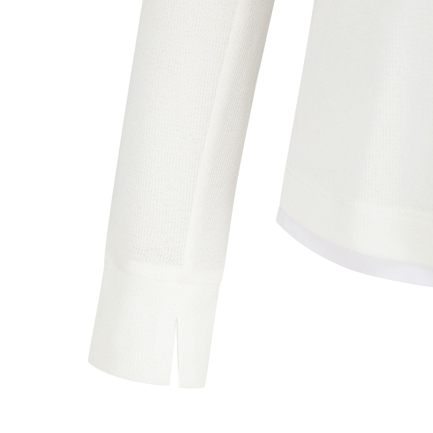 사우스케이프 여성 니트라이크 롱슬리브 티셔츠_화이트