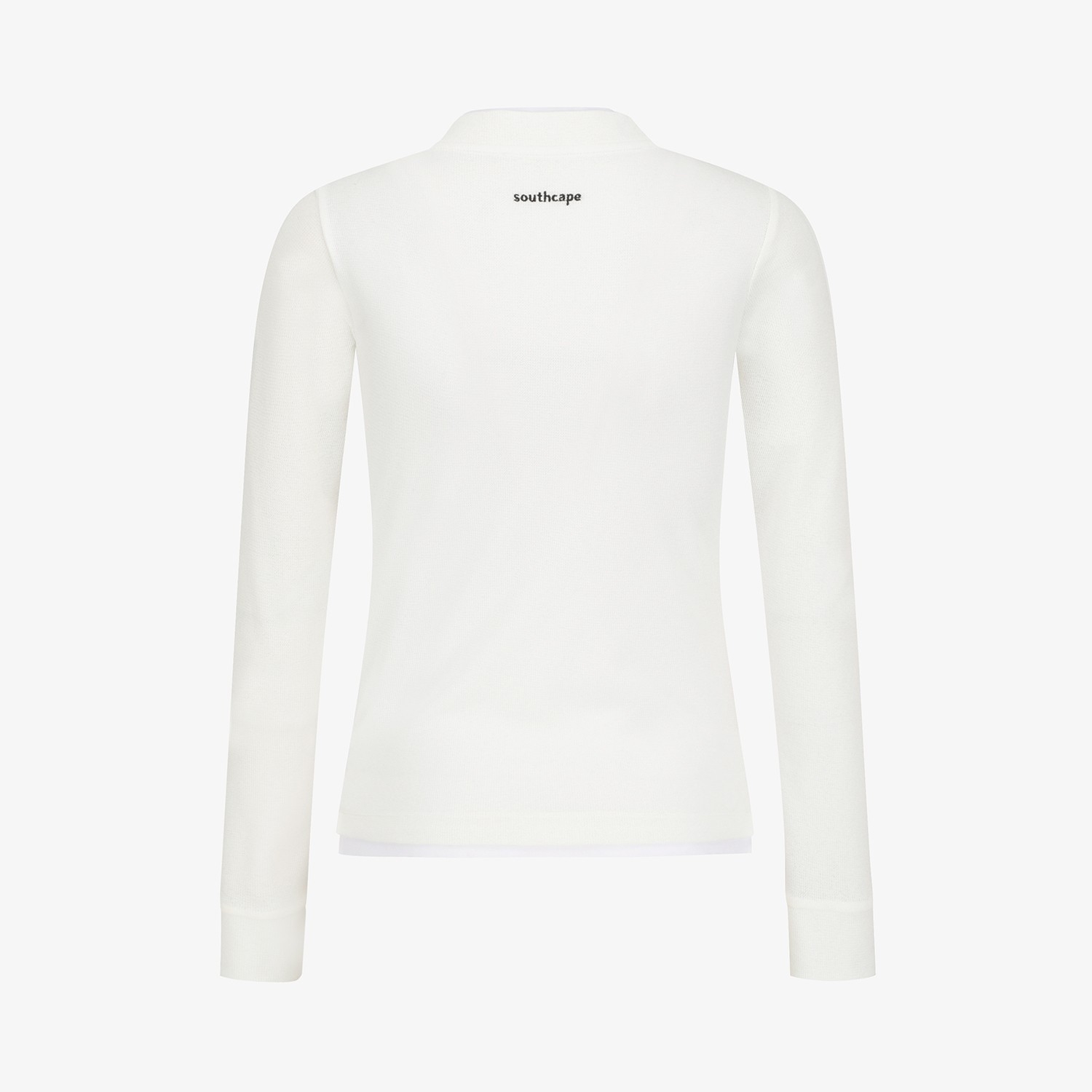 사우스케이프 여성 니트라이크 롱슬리브 티셔츠_화이트