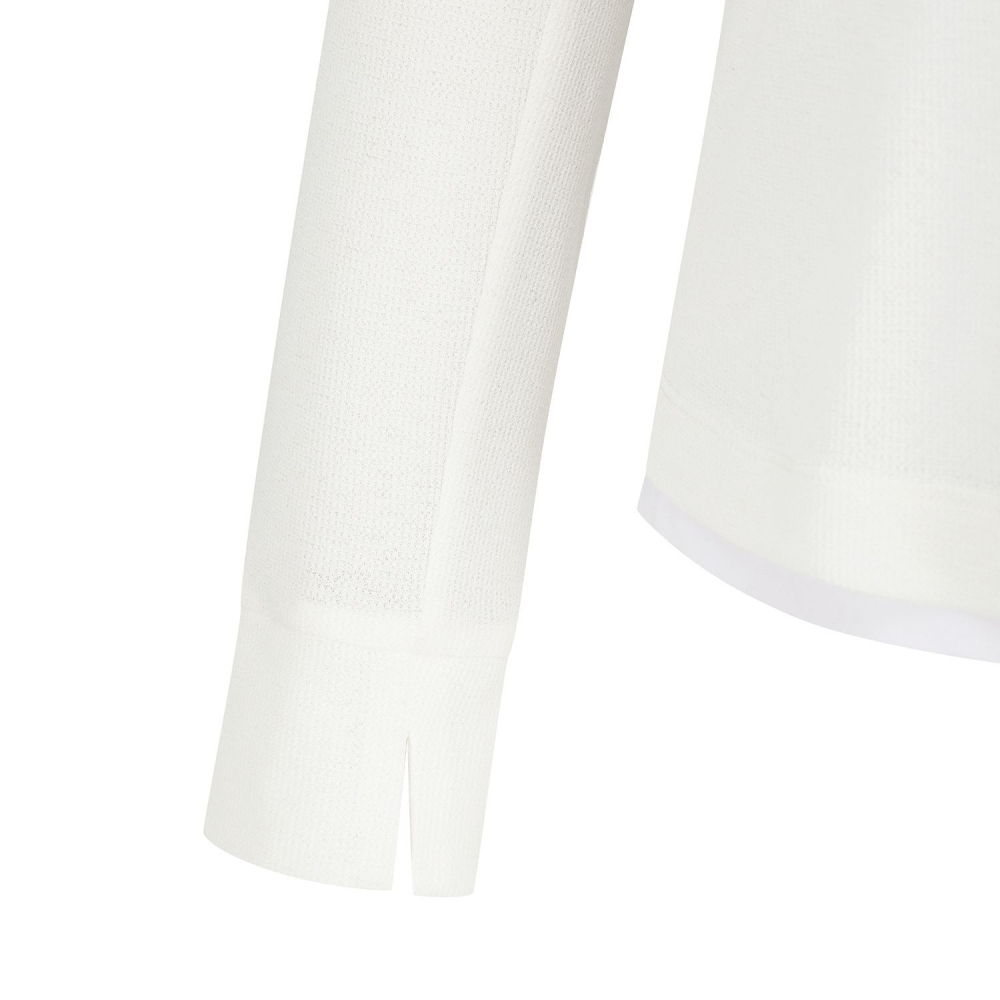 사우스케이프 여성 니트라이크 롱슬리브 티셔츠_화이트