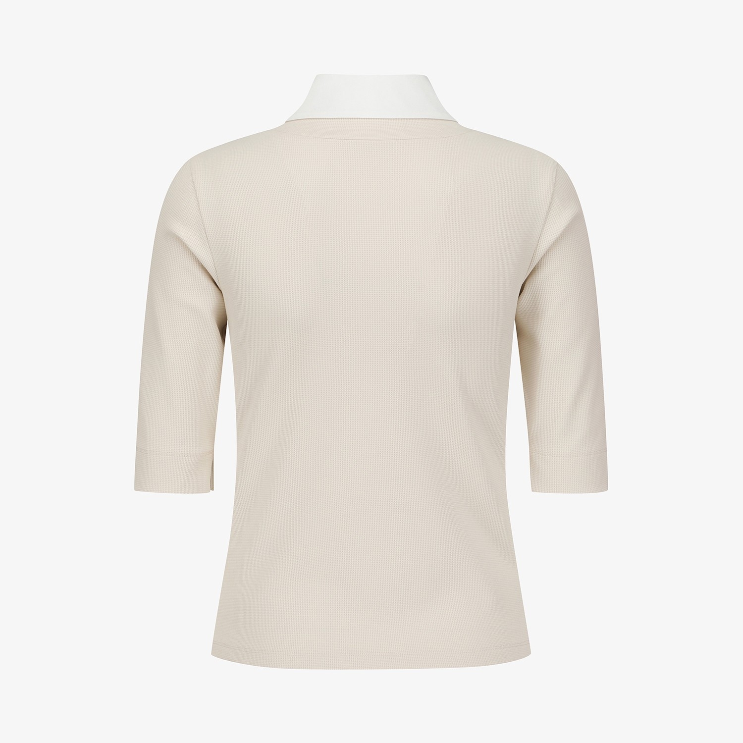 사우스케이프 여성 레이어드 카라 티셔츠_라이트 베이지