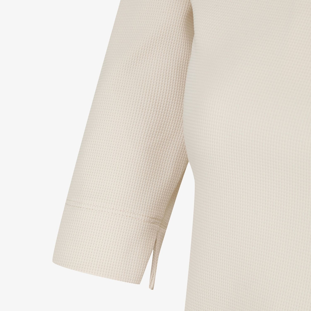 사우스케이프 여성 레이어드 카라 티셔츠_라이트 베이지