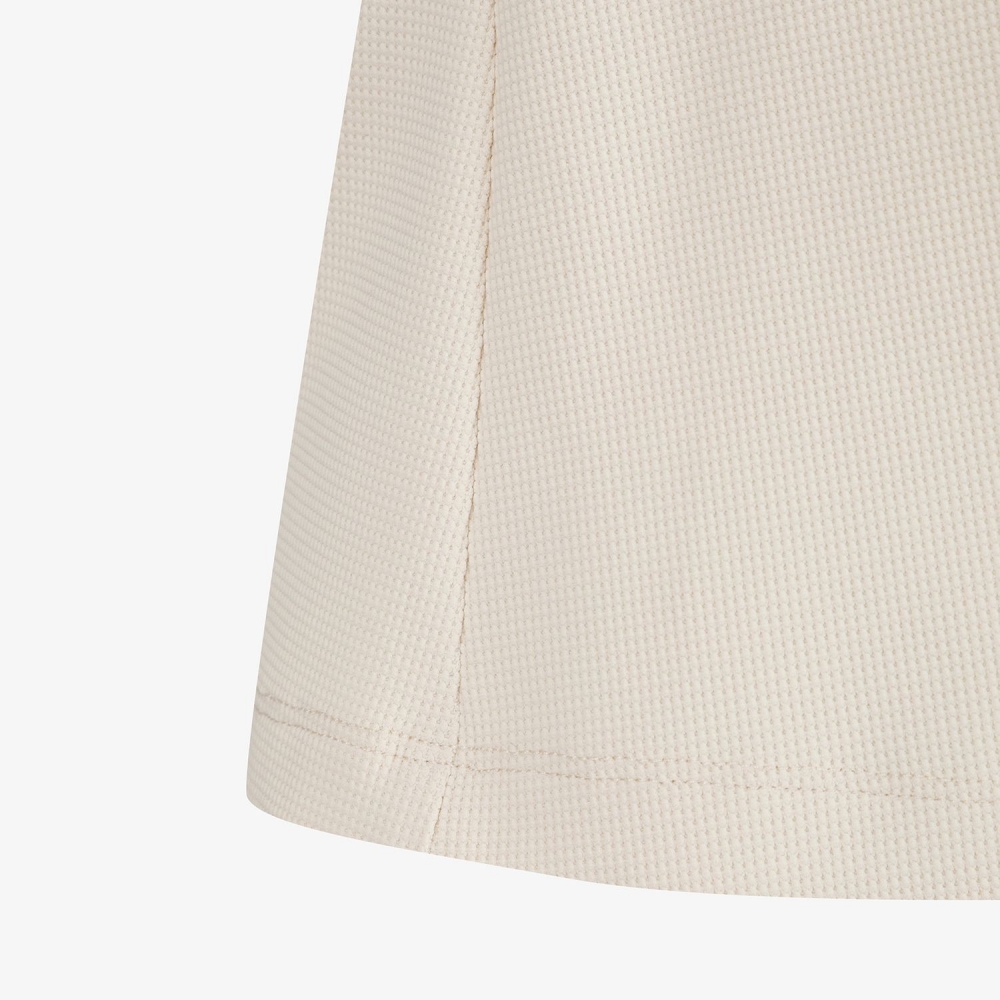 사우스케이프 여성 레이어드 카라 티셔츠_라이트 베이지