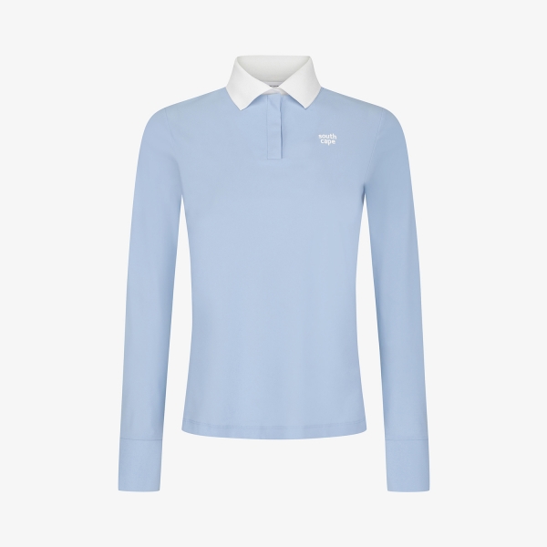 사우스케이프 여성 쿨터치 카라 롱슬리브 티셔츠_라이트 블루