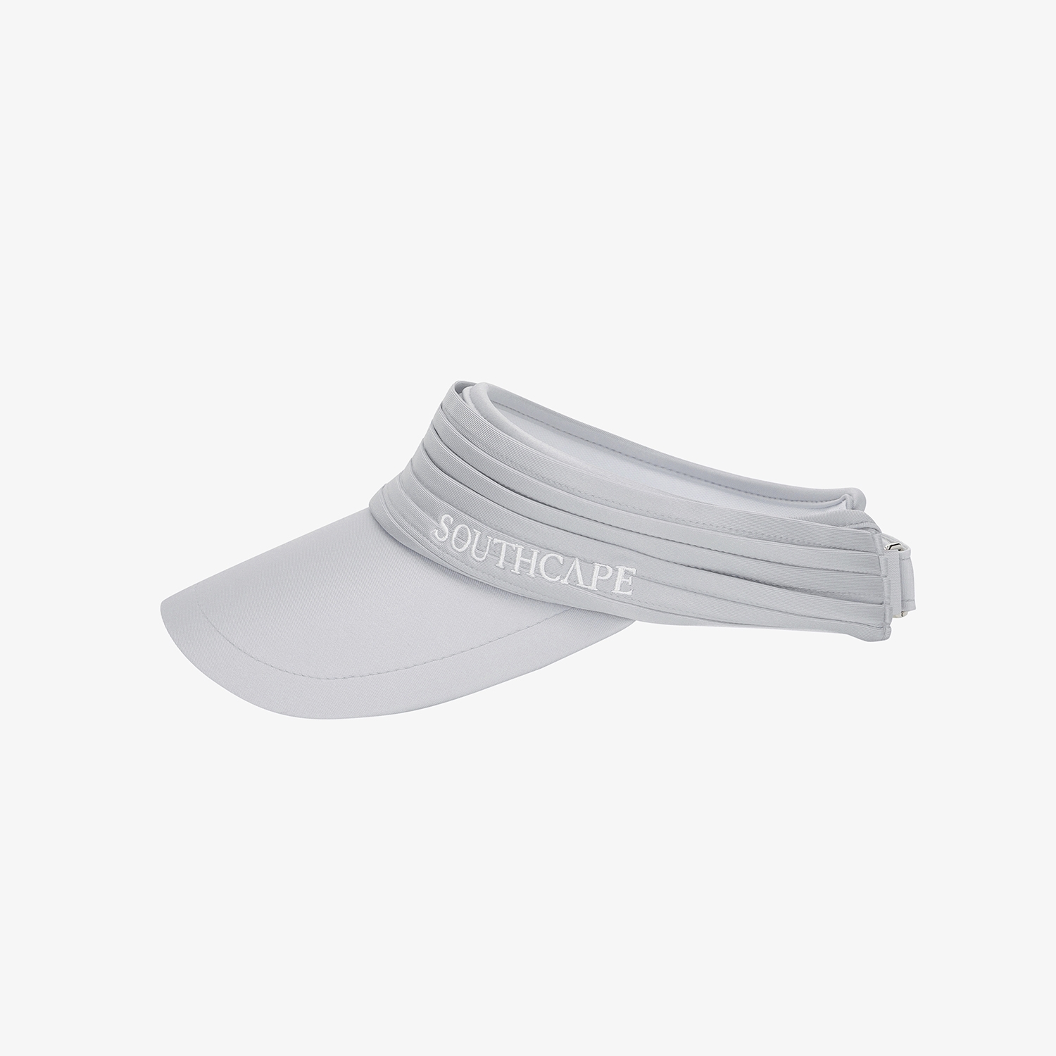사우스케이프 여성 플리츠 와이드챙 바이저_라이트 그레이