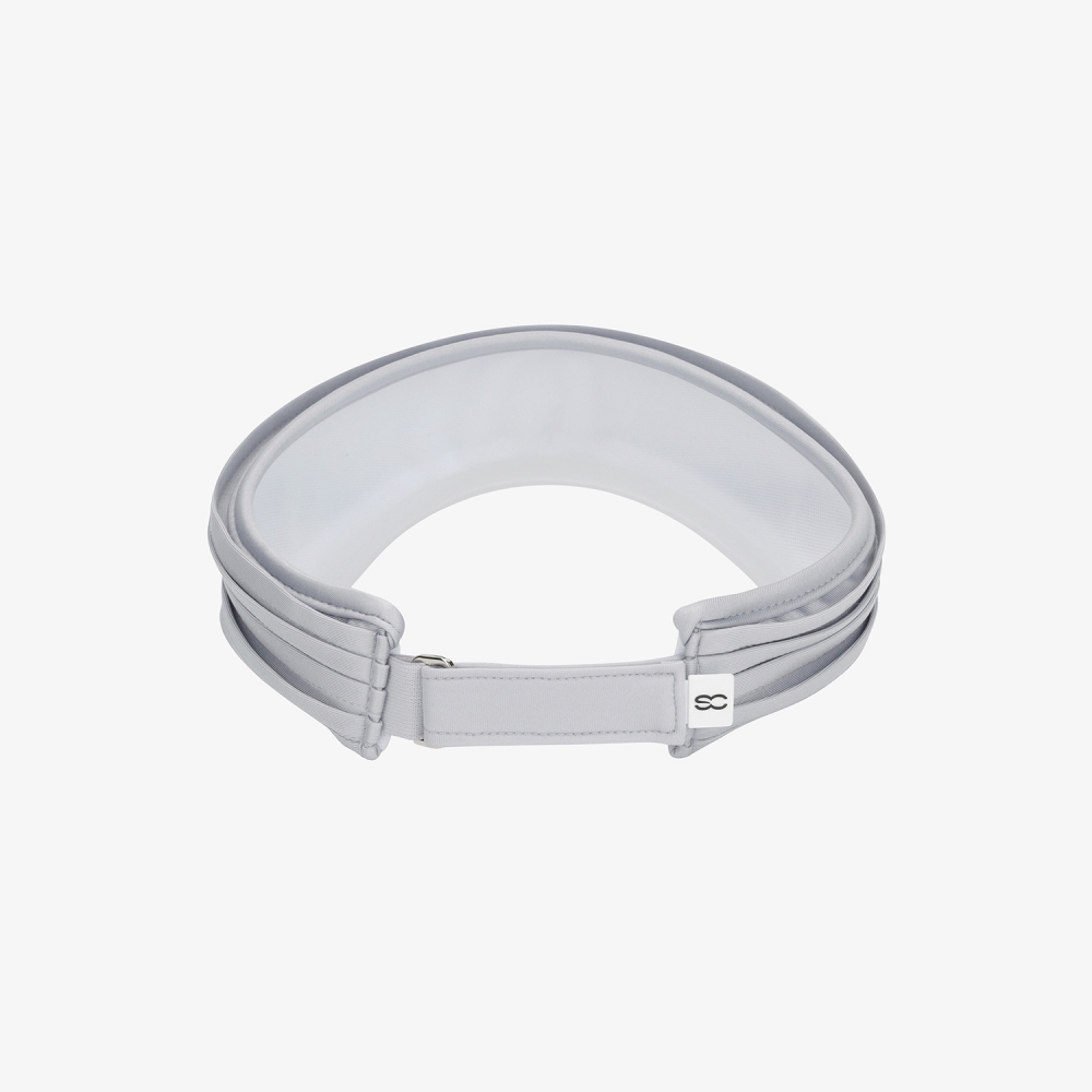 사우스케이프 여성 플리츠 와이드챙 바이저_라이트 그레이