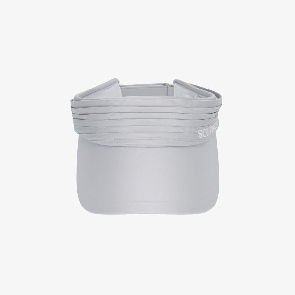 사우스케이프 여성 플리츠 와이드챙 바이저_라이트 그레이