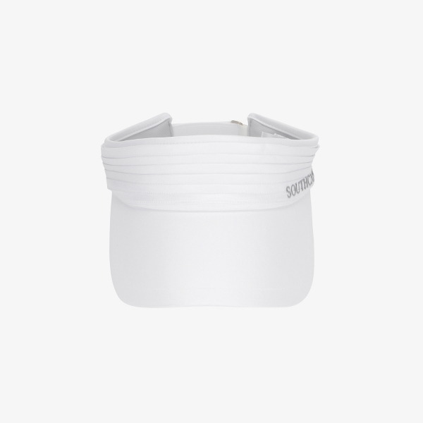 사우스케이프 여성 플리츠 와이드챙 바이저_화이트