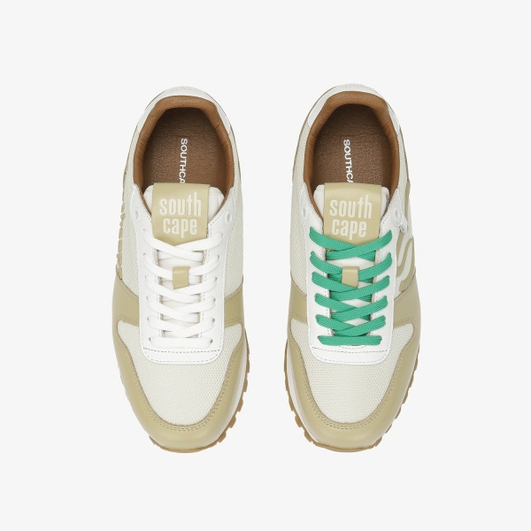 사우스케이프 여성 뉴 로고 배색 스파이크리스화_라이트 베이지