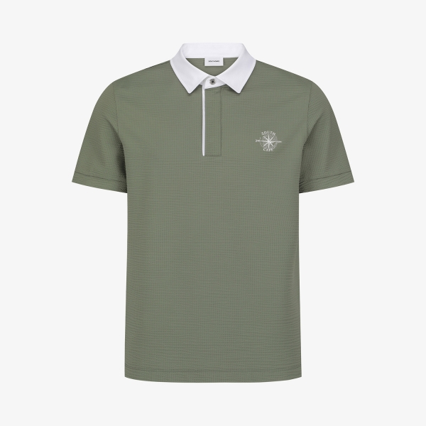 남성 사우스크로스 쿨 터치 와플 조직 티셔츠_카키