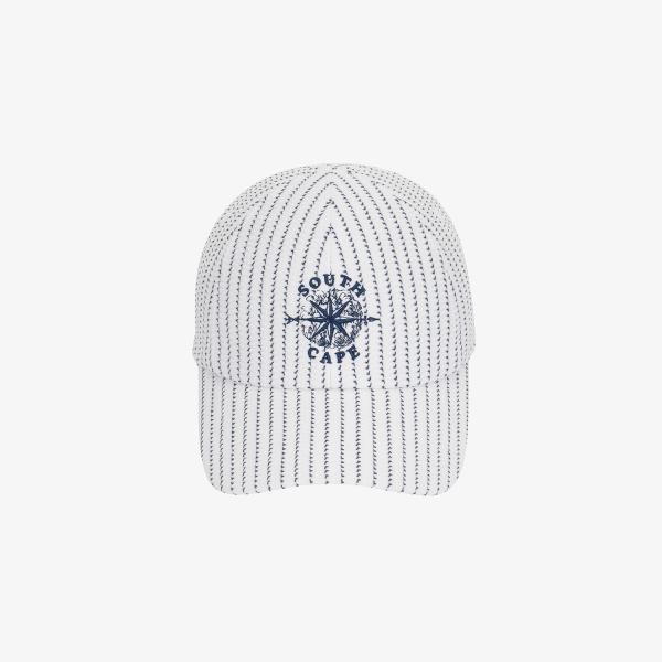 여성 사우스크로스 스트라이프 볼캡_네이비