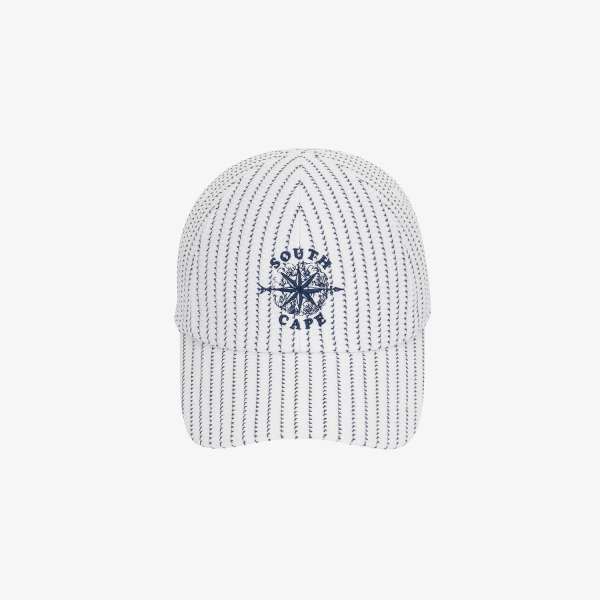 여성 사우스크로스 스트라이프 볼캡_네이비