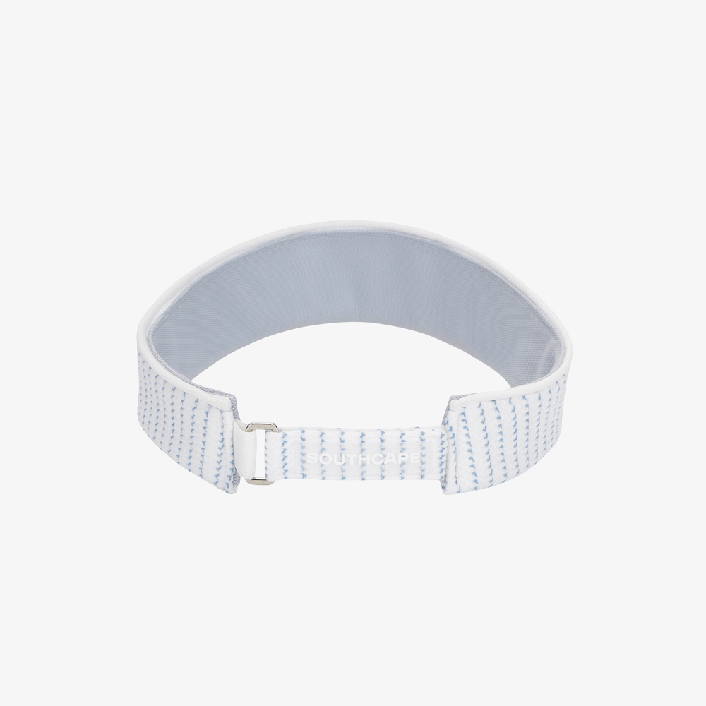 사우스케이프 여성 스트라이프 바이저_라이트 블루