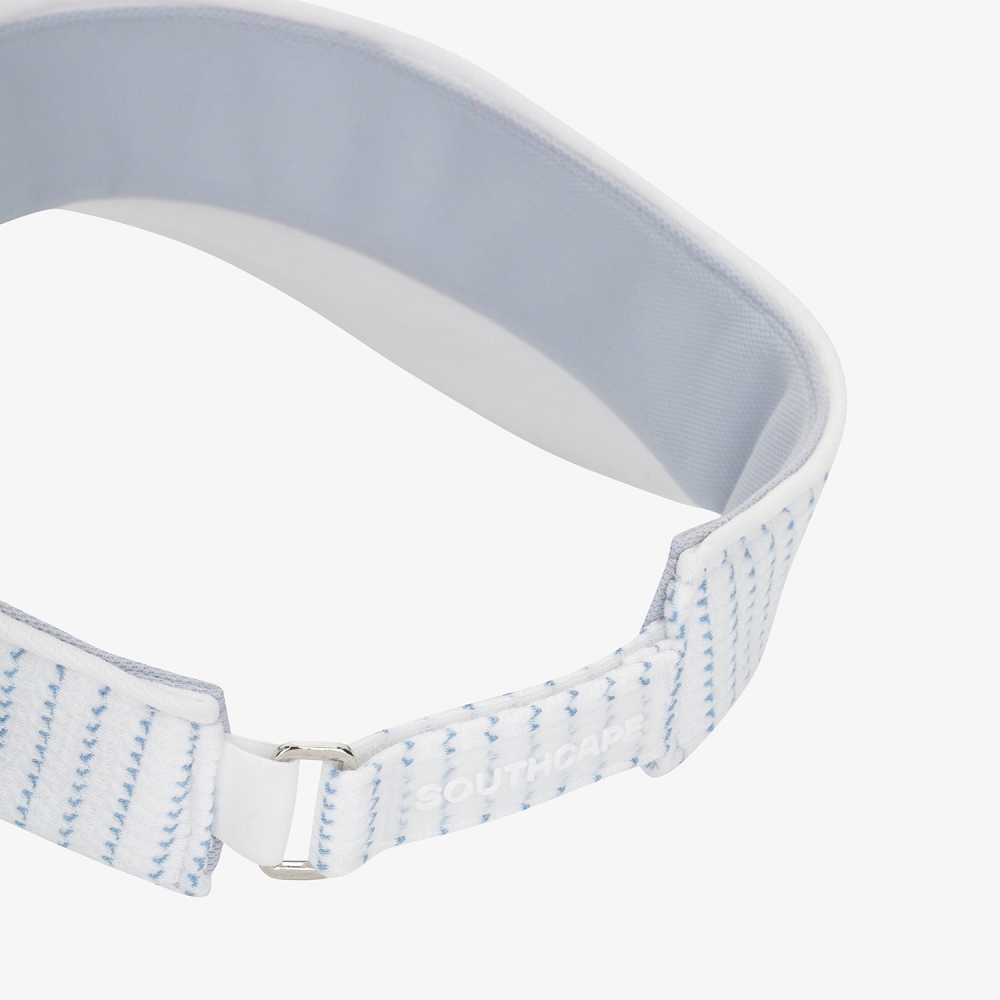 사우스케이프 여성 스트라이프 바이저_라이트 블루