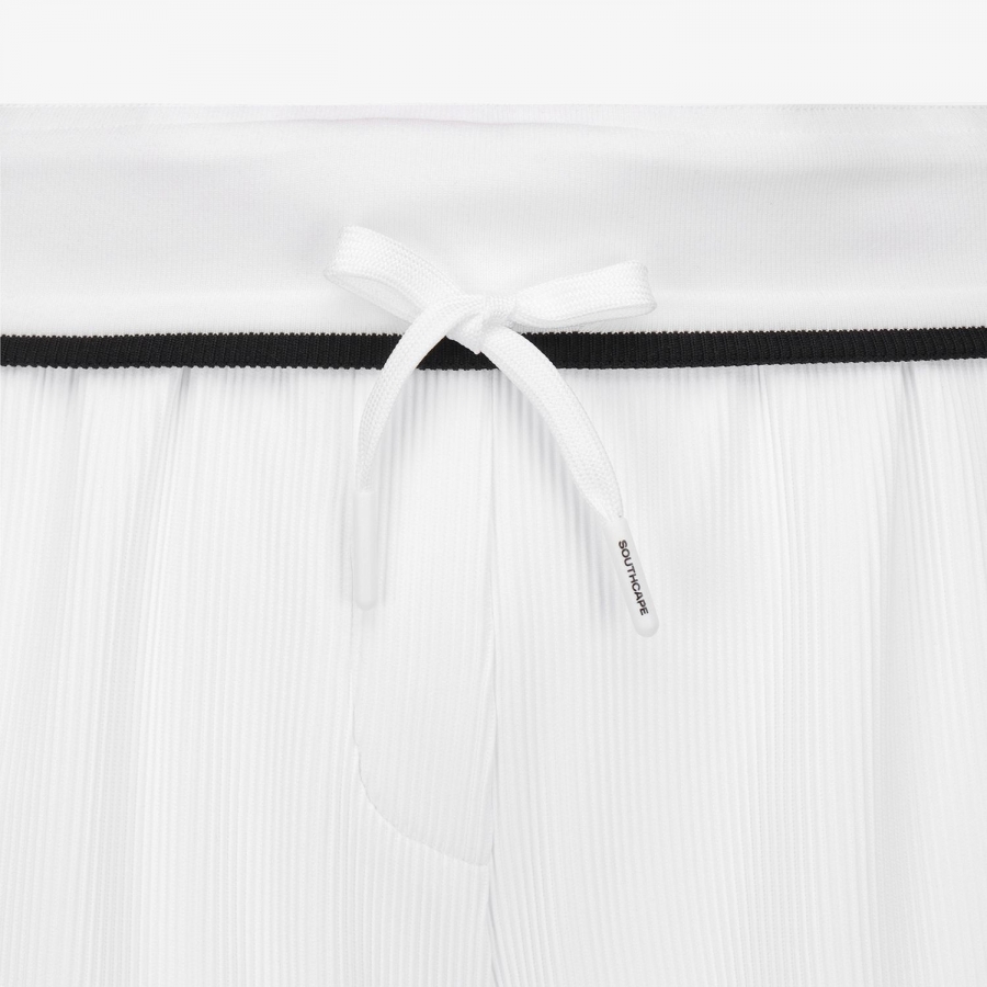 사우스케이프 여성 소프트 골지 스트레이트 팬츠_화이트