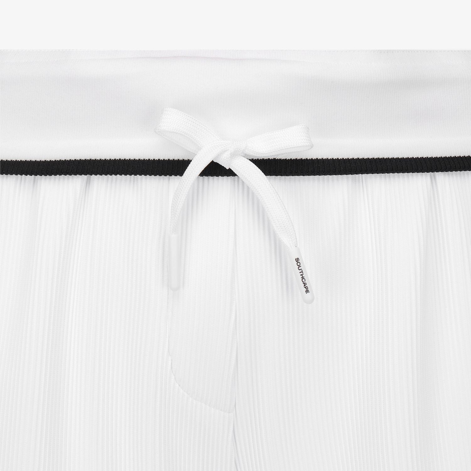 사우스케이프 여성 소프트 골지 스트레이트 팬츠_화이트