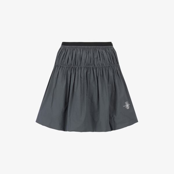 여성 사우스크로스 벌룬핏 셔링 스커트_다크 그레이