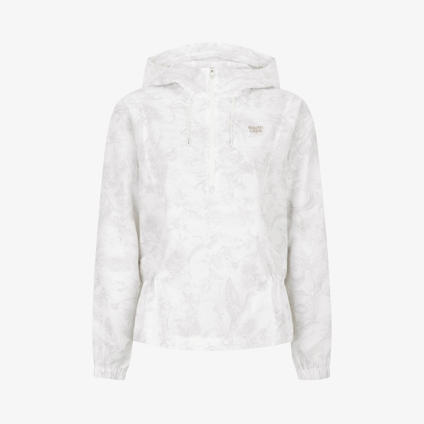 사우스케이프 여성 블러썸 패턴 하프집 아노락_세피아