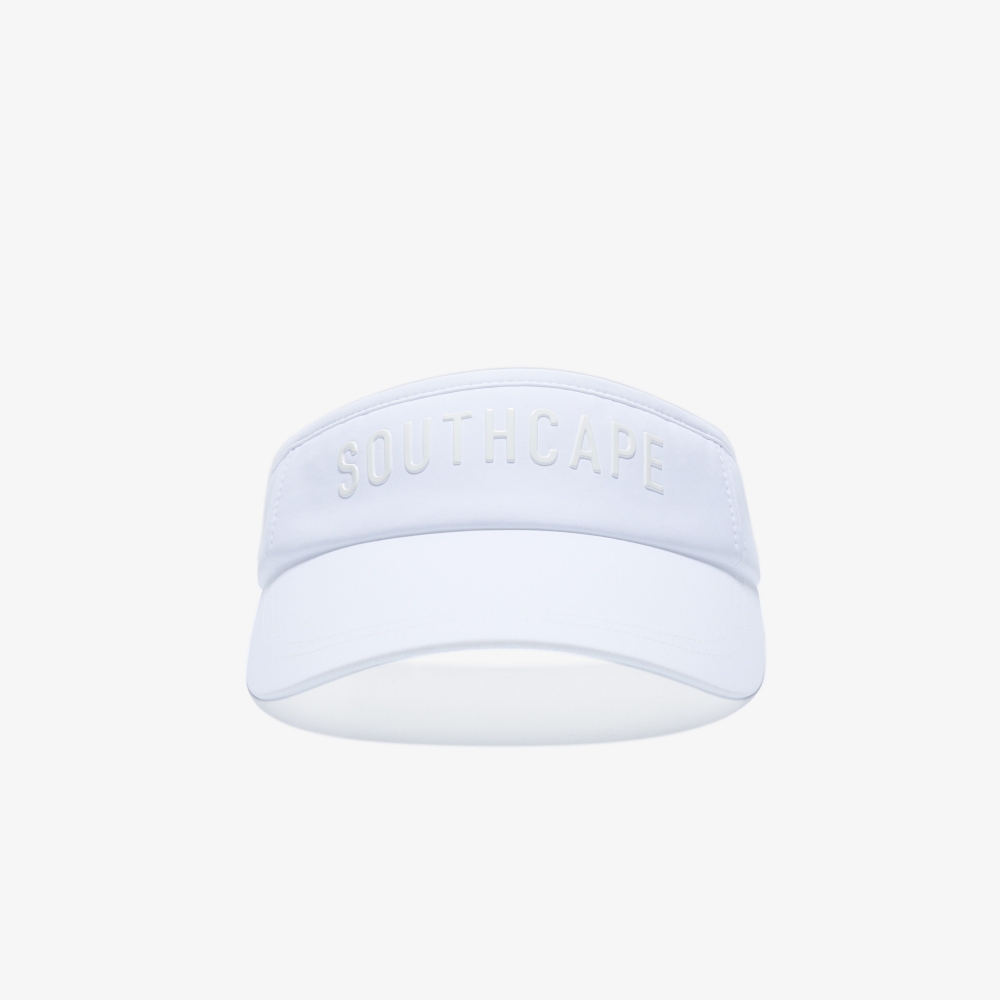사우스케이프 여성 SOUTHCAPE 레터링 바이저_화이트