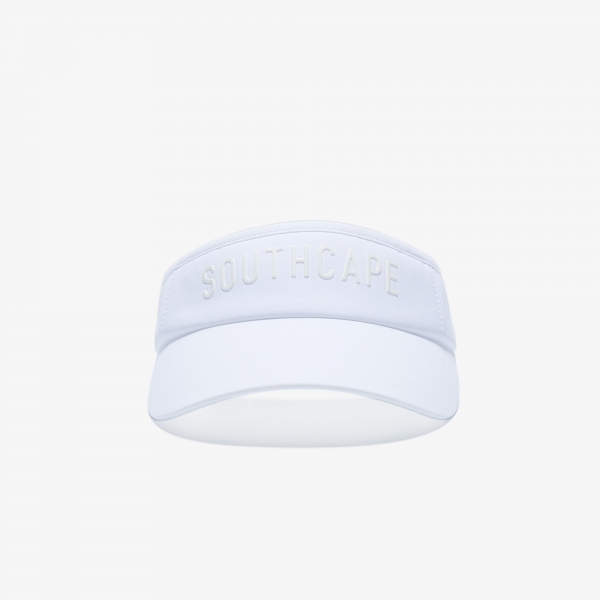 사우스케이프 여성 SOUTHCAPE 레터링 바이저_화이트
