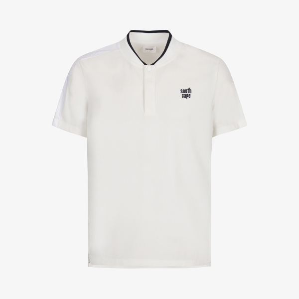 사우스케이프 남성 베이스볼 카라 퍼포먼스 반팔 티셔츠_화이트