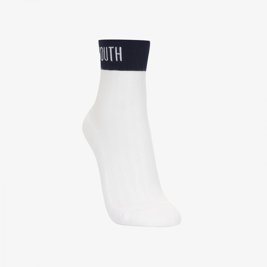 사우스케이프 여성 컬러 블로킹 양말_네이비