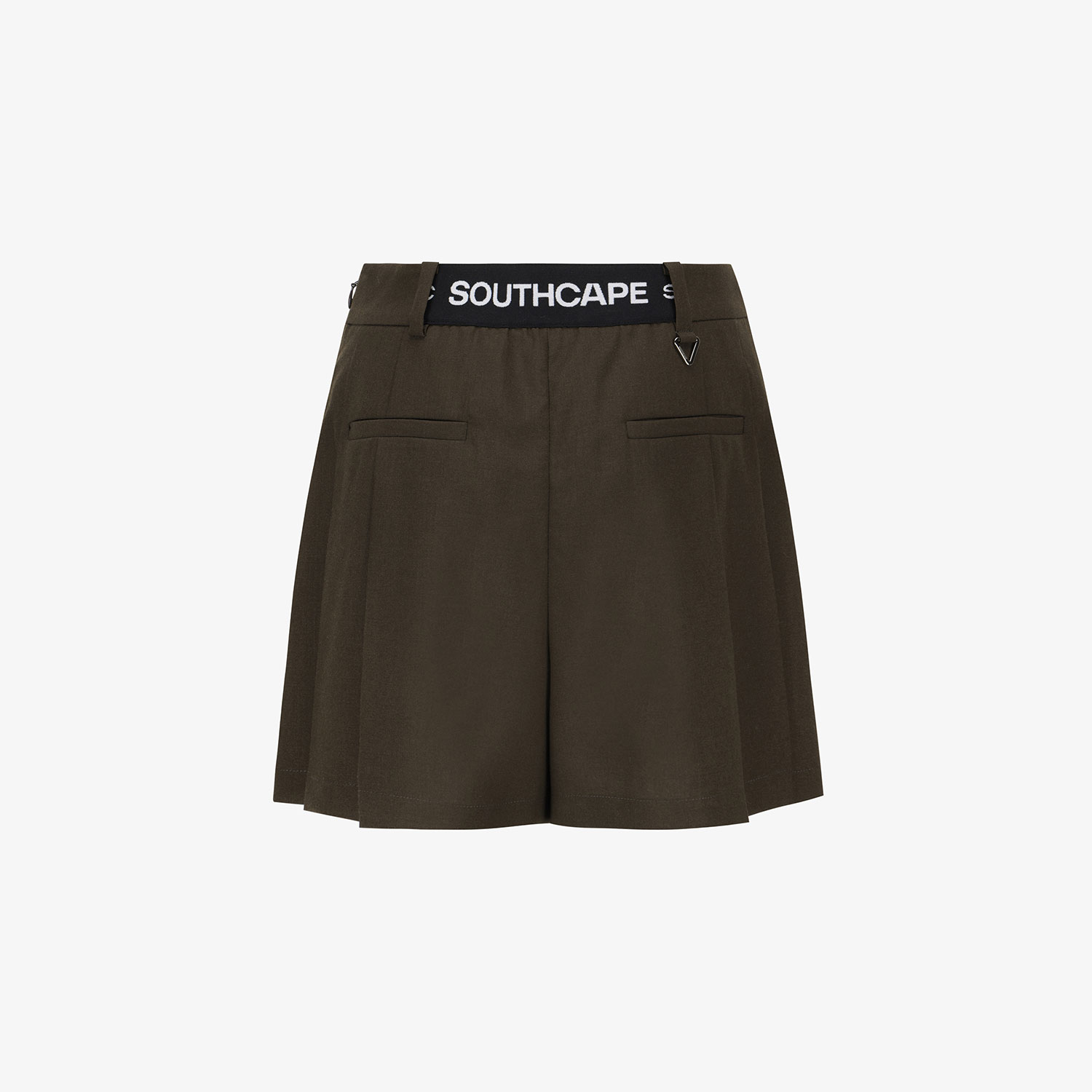 사우스케이프 여성 플리츠 하이브리드 큐롯_브라운