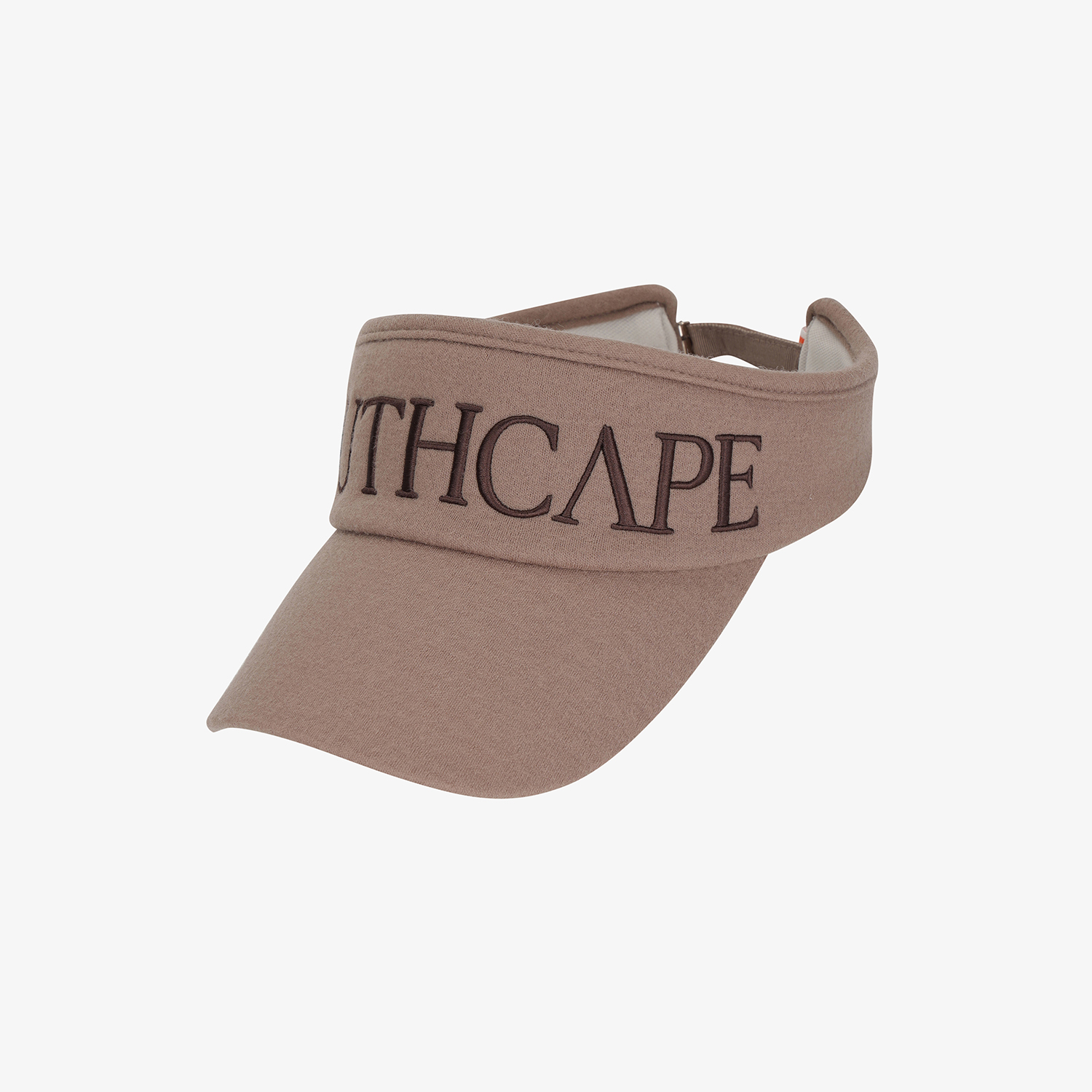사우스케이프 여성 SOUTHCAPE 로고 바이저_다크 베이지