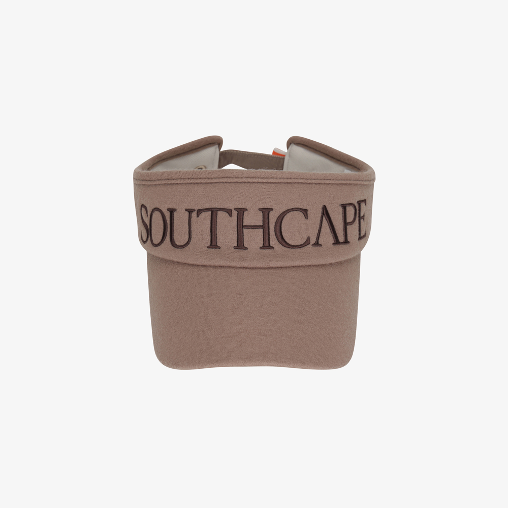 사우스케이프 여성 SOUTHCAPE 로고 바이저_다크 베이지