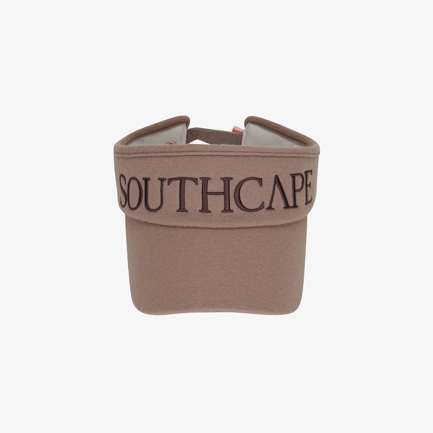 사우스케이프 여성 SOUTHCAPE 로고 바이저_다크 베이지