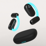 엠지텍 오로라에어 오픈형 이어폰 골전도 대체 무선 블루투스 LED 라이트 이어폰