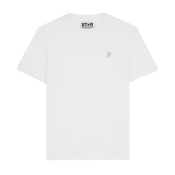 골든구스 실버 스타 티셔츠 White GMP01220