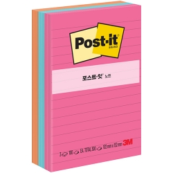 포스트잇 노트 660-3AN (팝티미스틱/라인)
