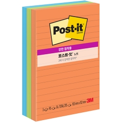 포스트잇 강한점착용 노트 660-3SSAU (에너지부스트/라인)