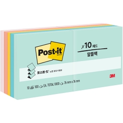 포스트잇 팝업 리필용 노트 KR330-10AP (비치사이드 카페)