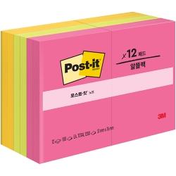 포스트잇 노트 알뜰팩 656-12 (51 X 76mm/12패드)