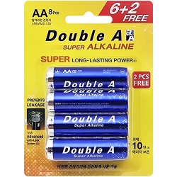 AA 더블에이 건전지 6+2