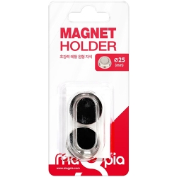 초강력 메탈 원형 자석홀더 중 2개입 (25mm) MNPH-25