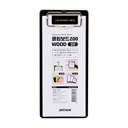 3340 클립보드 200 (우드/검정)