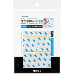 3649 폼 양면테이프 사각 (43mm X 43mm/6개입)