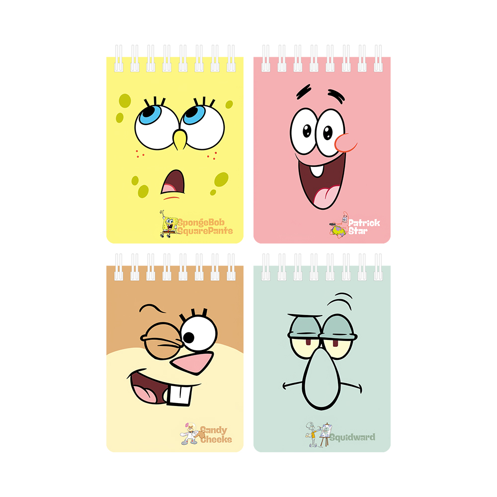 스폰지밥 스프링 메모수첩 4권