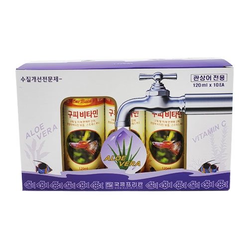 원터치 구피비타민 120ml 1박스(10개)