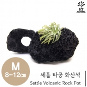 세틀 타공 화산석 M (8~12cm)