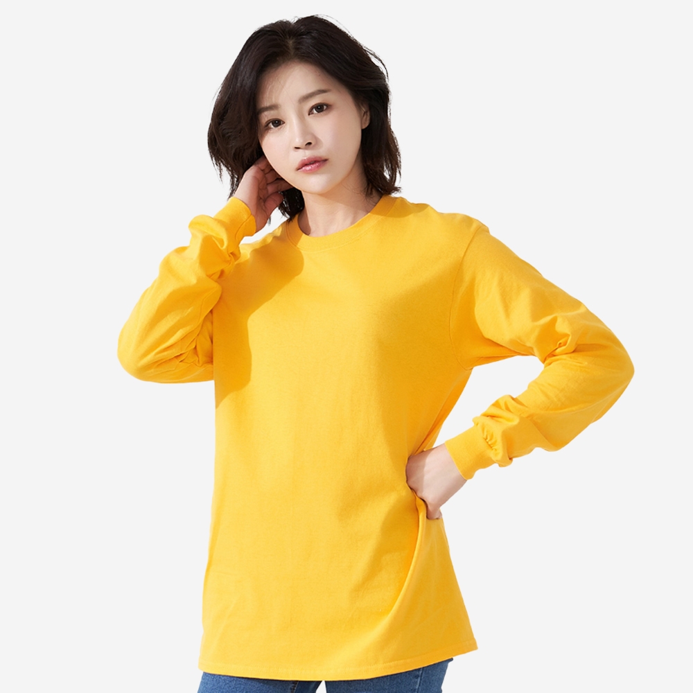 길단 18수 긴팔 라운드 티셔츠(USA핏) GDAT-2400