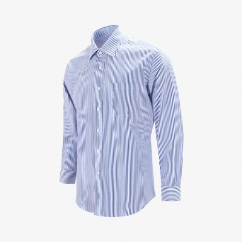 단체셔츠 유니폼 제작 쿨 스트라이프 남방 긴팔 와이셔츠 SVSH-9137