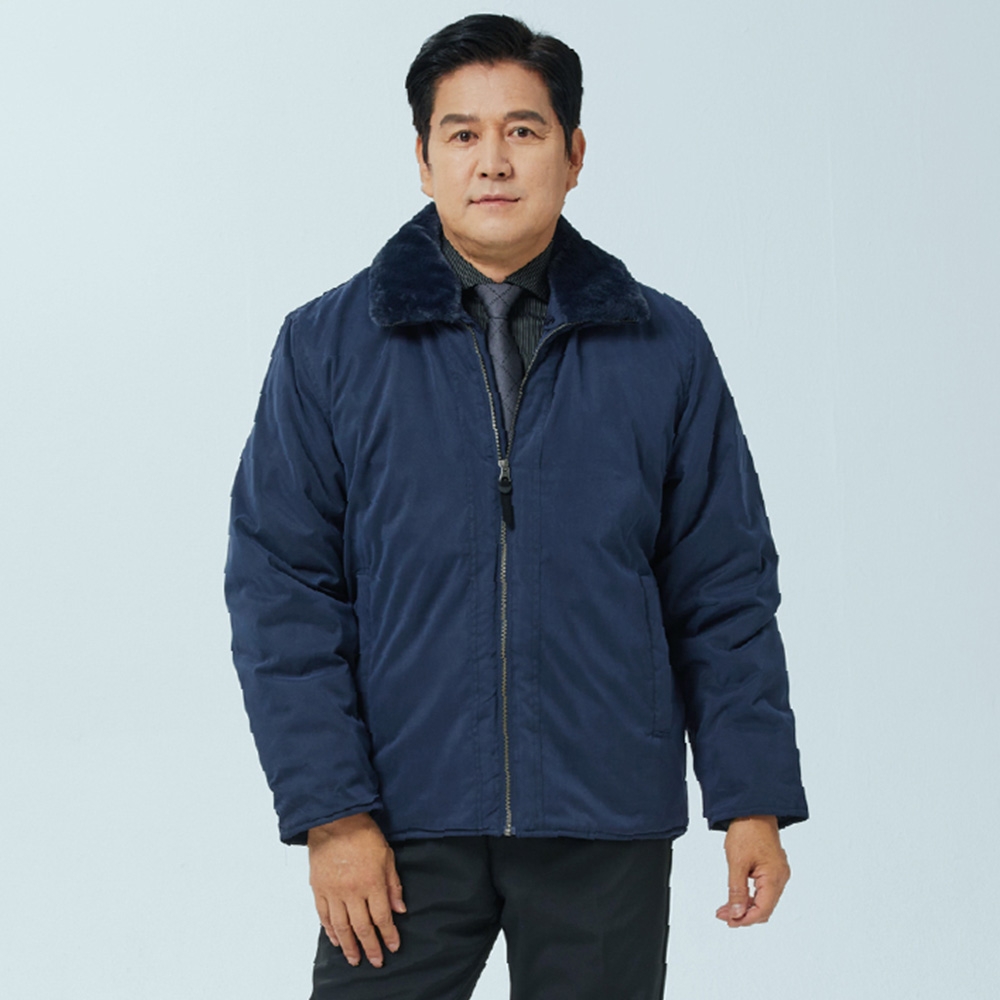 겨울 작업복 탈부착 퍼카라 겨울 근무복 점퍼 AWJK-992