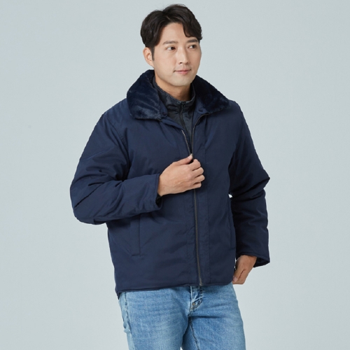 겨울 작업복 탈부착 퍼카라 겨울 근무복 점퍼 AWJK-992