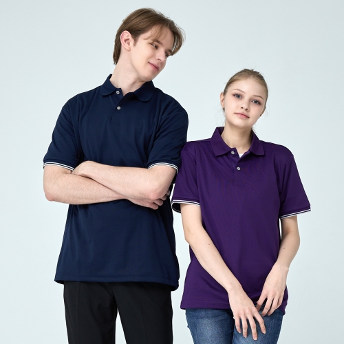 리젠 포인트 배색 폴로 반팔 카라티 URKB-047