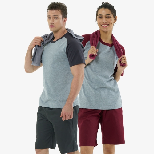 찜질복 20수 나그랑 반팔티 상하 세트 NRSS-148