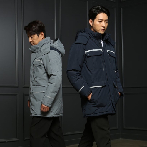 겨울 패딩 코트 작업복 재귀반사 웰론 패딩 점퍼 AWPJ-771