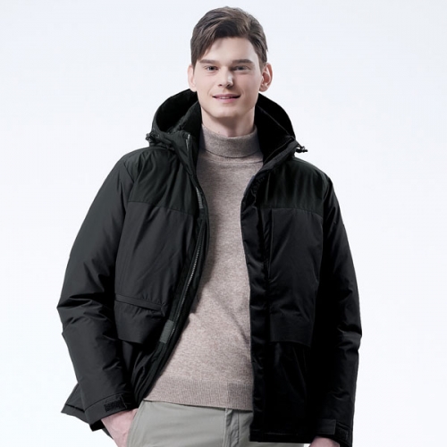 마커 블럭 배색 패딩 파카 자켓 MKPD-646